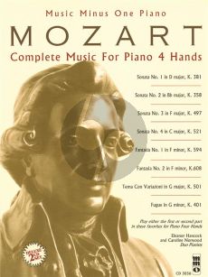Mozart Complete Music for Piano 4 Hands (Bk- 2 Cd Deluxe Set) (MMO)