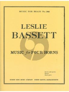 Bassett Music for 4 Horns (Score/Parts)