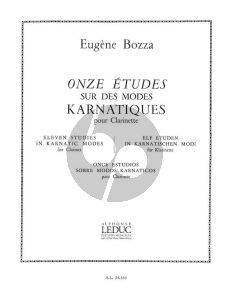 Bozza 11 Etudes sur les Modes Karnetiques Clarinette