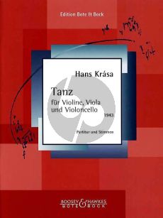 Krasa Dance (Tanec) Violin-Viola-Violoncello (1943) (Score/Parts)