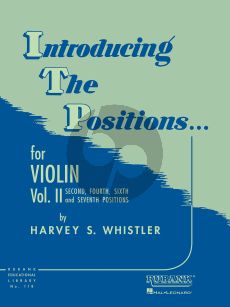 Whistler Introduction to the Positions Vol.2 Violin (Second , Fourth , Sixth and Seventh Positions)