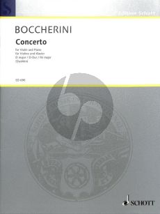 Boccherini Concerto D-major G.486 for Violin-Strings and Bc Edition for Violin and Piano (edited by Samuel Dushkin