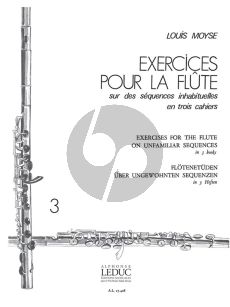 Moyse Exercices sur des Sequences Inhabituelles Vol. 3 Flute