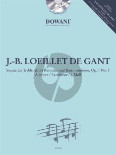 Loeillet Sonata a-minor Op.1 No.1 Treble Recorder-Bc (Bk-Cd) (Dowani)