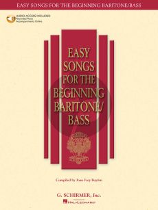 Album Easy Songs for the Beginning Baritone-Bass Singer (Bk-Audio Access Code) (edited by Joan Frey Boytim)