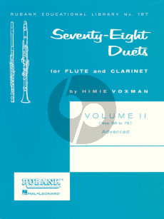 78 Duets Vol.2 Flute-Clarinet (selected and edited by Himie Voxman)