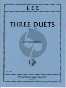 Lee 3 Duets Op. 37 2 Cellos (Bernhardt Schmidt)