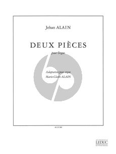 Alain 2 Pieces pour Orgue (Fugue, Variations) (Marie-Claire Alain)