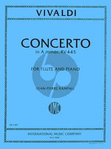 Vivaldi Concerto a-minor RV 445 (F.VI n.9) Flute-Piano (Rampal)