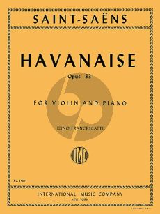 Saint-Saens Havanaise E-major Op.83 Violin-Piano (Zino Francescatti)