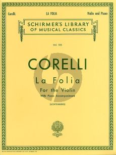 Corelli La Folia Variations Op.5 No.12 Violin-Piano