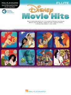 Disney Movie Hits for Flute Book with Audio Access Code (Hal Leonard Instrumental Play-Along)