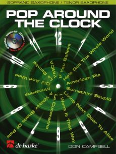 Pop Around the Clock Tenor/Sopr.Sax Book with CD (interm.) (grade 4 - 5)