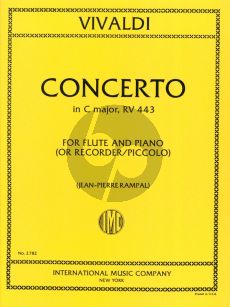Vivaldi Concerto C-major RV 443 Flute (Piccolo) and Piano (Jen-Pierre Rampal)