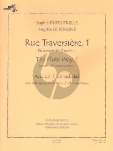 Rue Traversiere - The Flute Way 1 (En Concert des 2 Notes) Flute et Piano (En Concert des 2 Notes) (Livre avec CD)