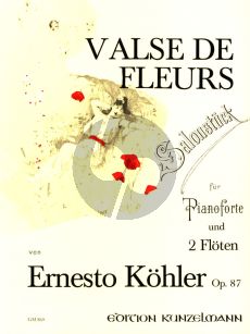 Kohler Valse des Fleurs Op.87 for 2 Flutes and Piano