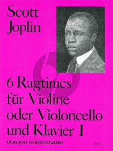 Joplin 6 Ragtimes Vol.1 Violine oder Violoncello und Klavier (Hans-Dieter Forster)