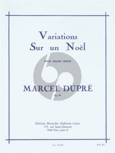 Dopre Variations sur un Noel Op.20 Orgue