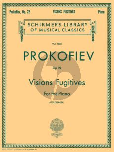 Prokofieff Visions Fugitives Opus 22 Piano (Edited by David Goldberger)