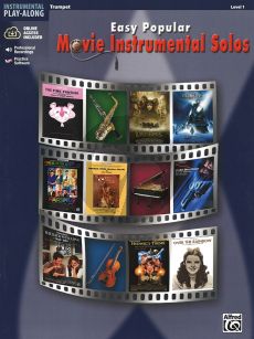 Easy Popular Movie Instrumental Solos for Trumpet (Bk-Audio Online) (Level 1)