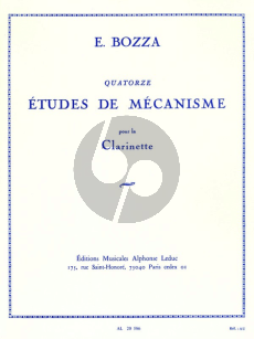 Bozza 14 Etudes de Mecanisme pour Clarinette