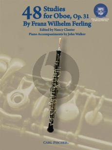 Ferling 48 Etudes Op.31 Oboe (Bk-Cd) (CD with a printable piano part) ( edited by N.Clauter)