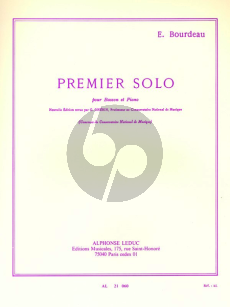 Bourdeau Premier Solo Basson-Piano