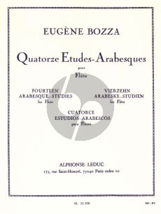 Bozza 14 Etudes Arabesques pour Flûte