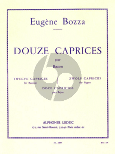 Bozza 12 Caprices pour Basson