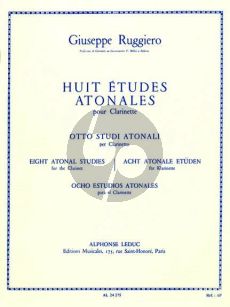 Ruggiero 8 Etudes Atonales Clarinette