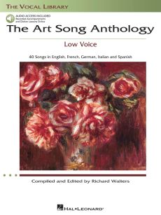 Art Song Anthology Low Voice (40 Songs in English-French- German-Italian and Spanish) (Book with Audio online) (Richard Walters)