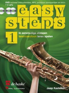 Kastelein Easy Steps Vol.1 Tenorsaxofoon (Bk-DVD- 2 Cd's)