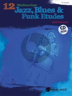 Mintzer 12 Medium-Easy Jazz Blues & Funk Studies for Trumpet (Bk-Cd)