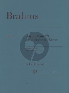 Brahms 2 Sonaten Op.120 (Clarinet Version) (edited by Egon Voss and Johannes Behr)