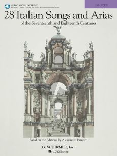 28 Italian Songs & Arias of the 17th & 18th Centuries High Voice (Book with Audio online)