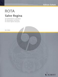 Rota Salve Regina (1958) for Mezzo Soprano Voice and Piano