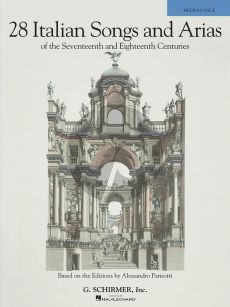 28 Italian Songs & Arias of the 17th & 18th Centuries Medium Book (based on the editions of Parisotti) (edited by Richard Walters)