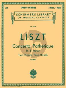 Liszt Concerto Pathetique e-minor (1865) Piano and Orchestra (reduction for 2 pianos)