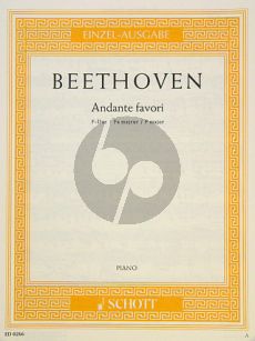 Beethoven Andante Favori F-dur WoO 57 Klavier