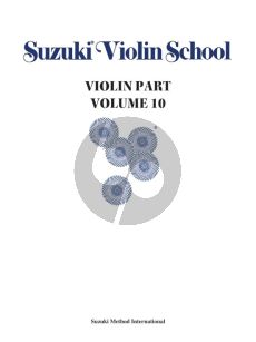 Suzuki Violin School Vol. 10 Violin part (international edition)