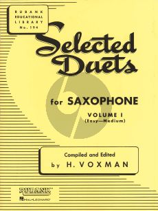 Voxman Selected Duets for Saxophone Vol.1 (Easy-Medium)