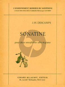 Descamps Sonatine pour 2 Saxophones et Piano