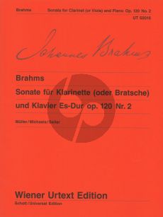 Brahms Sonate Es-dur Op.120 No.2 for Clarinet or Viola and Piano