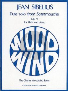 Sibelius Solo from Scaramouche Op. 71 Flute and Piano
