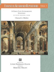 Essential Keyboard Reperoire Vol. 3 Sonatinas (Book) (16 Early / Late Intermediate Sonatinas in Their Original Form - Classical to Modern)