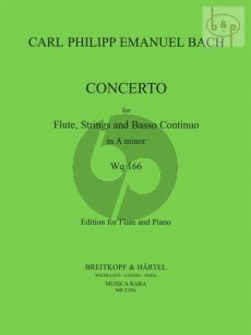 Concerto a-minor WQ.166[H.431] Flute-Strings and Bc