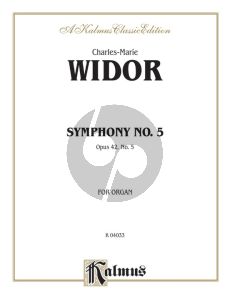 Widor Symphony No.5 F-major Op.42 Organ