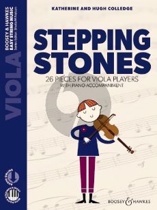 Colledge Stepping Stones (First Book of 26 Pieces for Beginners for Viola with Piano Accompaniment) (Book with Audio online)