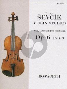 Sevcik Violin Method for Beginners Op.6 Vol.3 (1st Position)