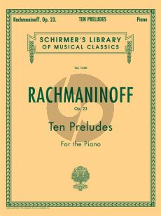 Rachmaninoff 10 Preludes Op.23 Piano solo (Schirmer)